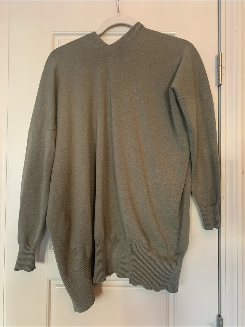Altar'd State Olive Open-Front Pocket Cardigan - Picture 3 of 5